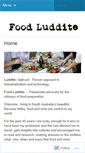 Mobile Screenshot of foodluddite.com